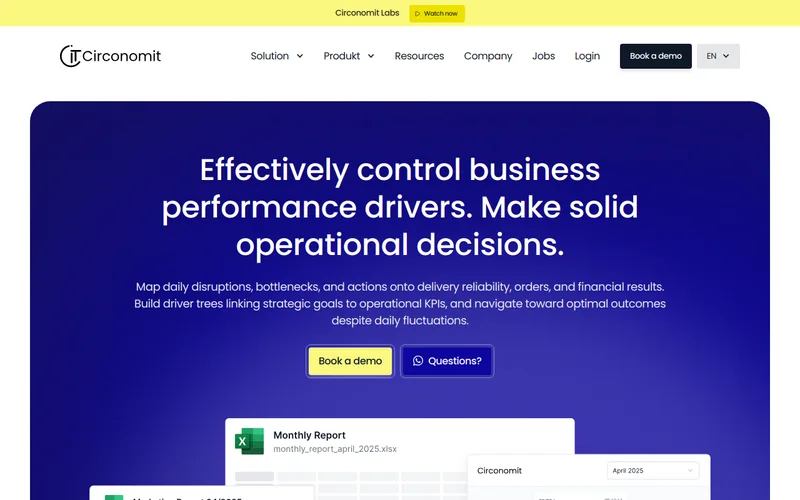 Website snapshot for Circonomit