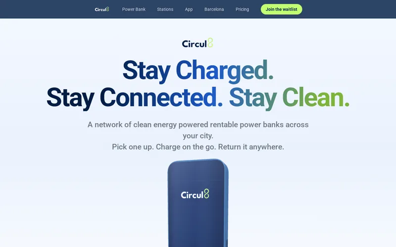 Website snapshot for Circul8