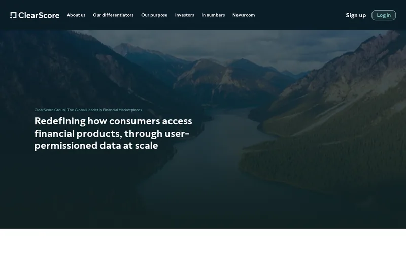 Website snapshot for ClearScore