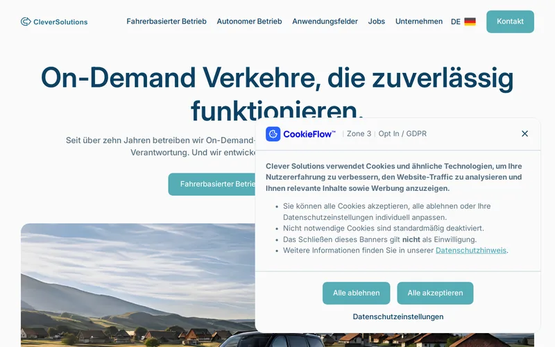 Website snapshot for CleverSolutions