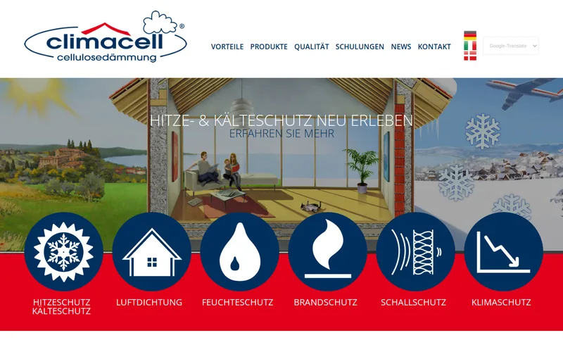 Website snapshot for ClimaCell