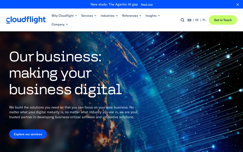 Website snapshot for Cloudflight