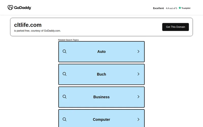 Website snapshot for CLT Life