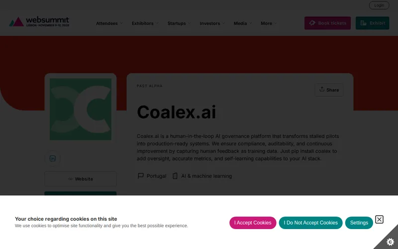 Website snapshot for Coalex.ai