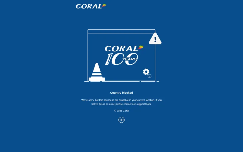 Website snapshot for Coral