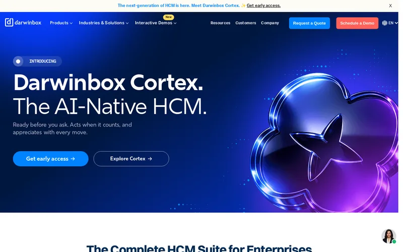 Website snapshot for Darwinbox