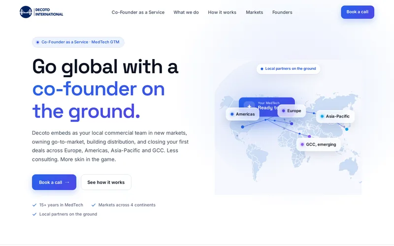 Website snapshot for Decoto International