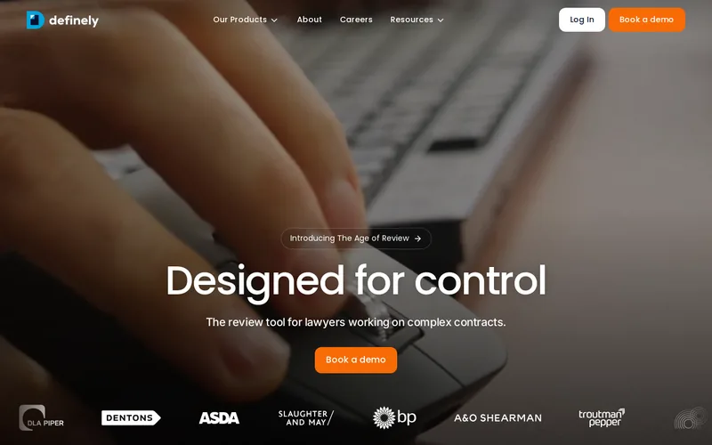 Website snapshot for Definely