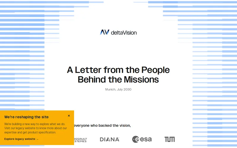 Website snapshot for deltaVision GmbH
