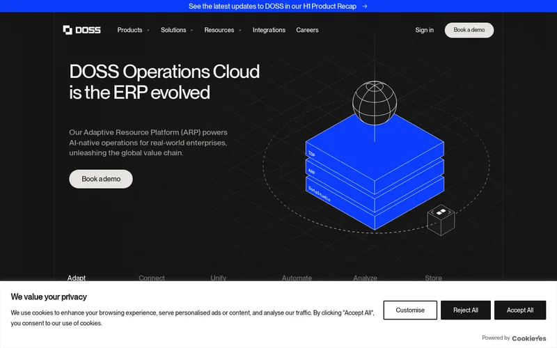 Website snapshot for DOSS