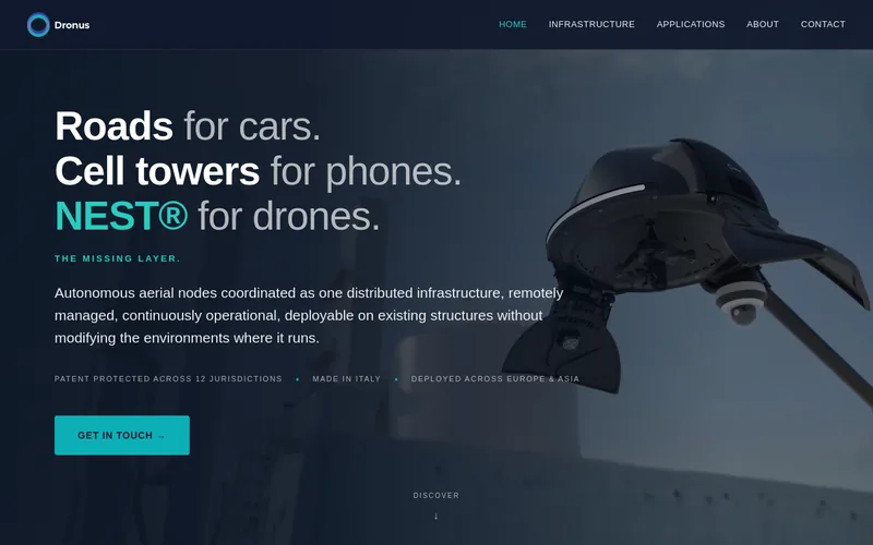 Website snapshot for Dronus