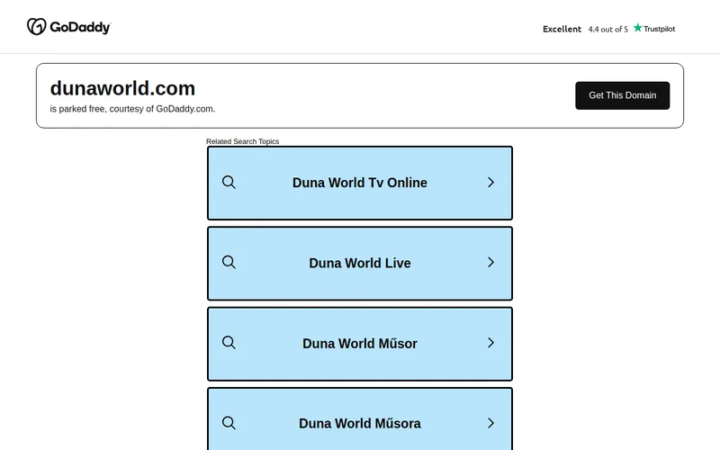 Website snapshot for Duna World