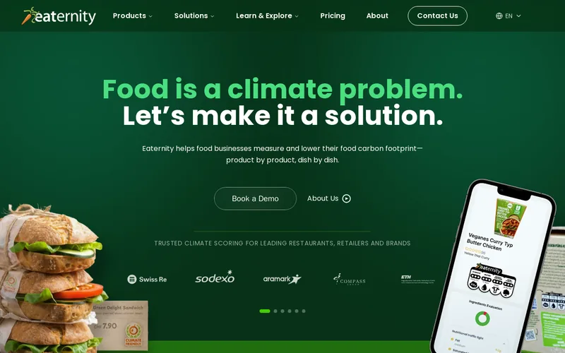 Website snapshot for Eaternity