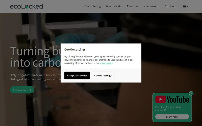 Website snapshot for ecoLocked