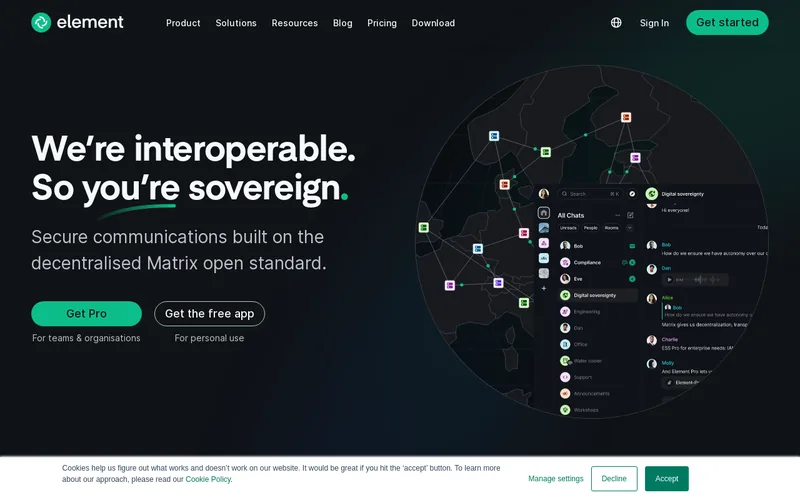Website snapshot for Element Boulders