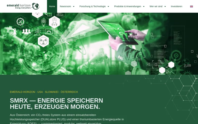 Website snapshot for Emerald Horizon