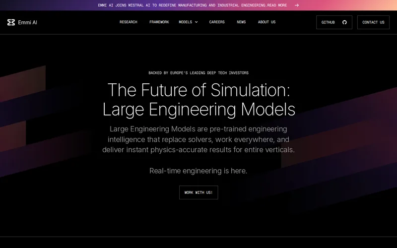 Website snapshot for Emmi AI