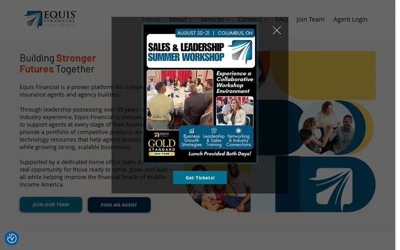 Website snapshot for Equis