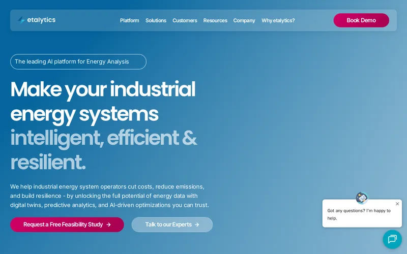 Website snapshot for Etalytics
