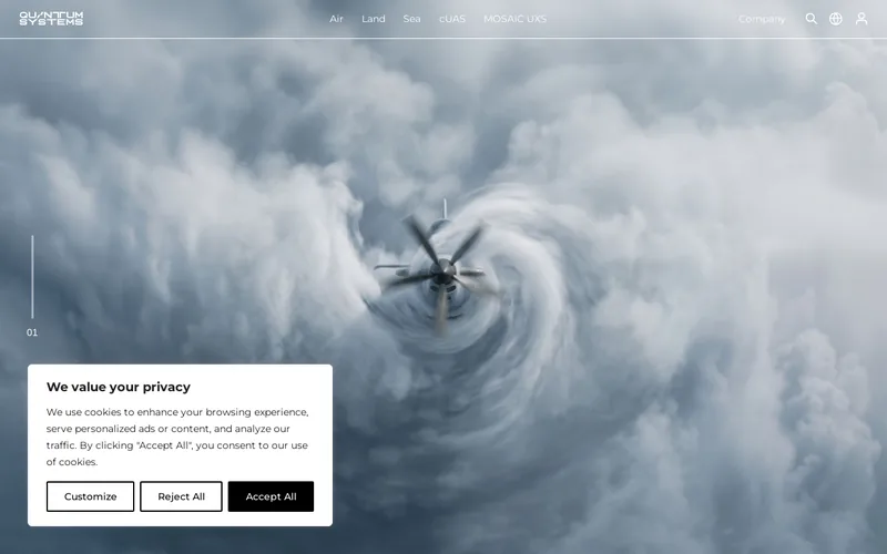 Website snapshot for Quantum Systems
