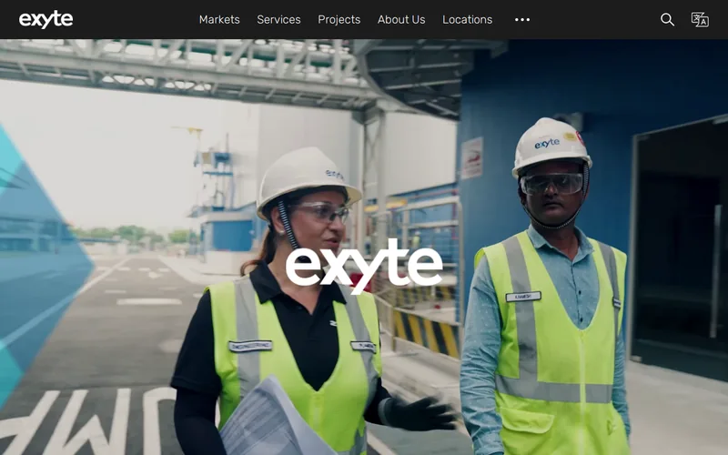 Website snapshot for Exyte