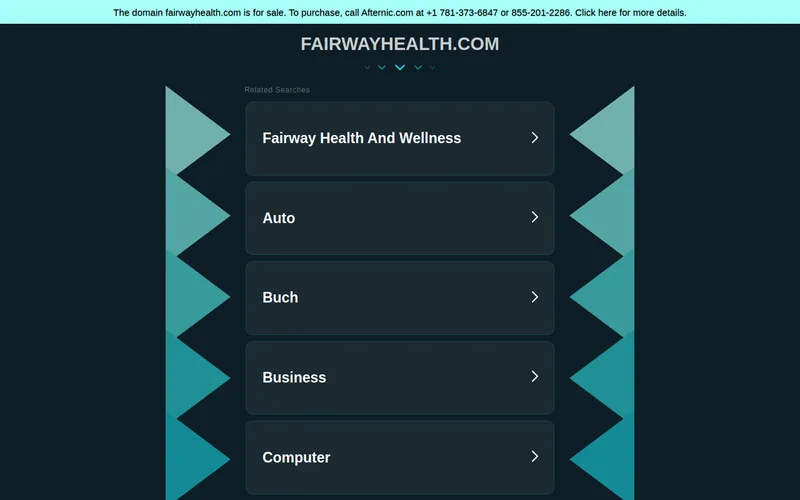 Website snapshot for Fairway Health