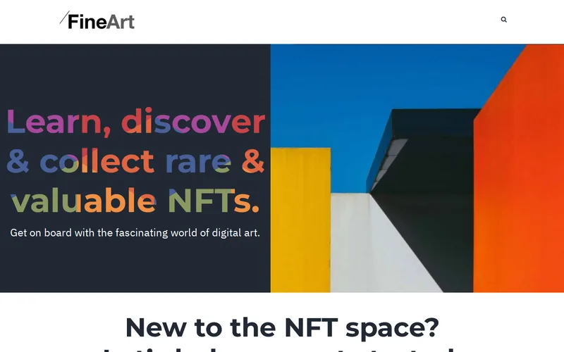 Website snapshot for Fineart