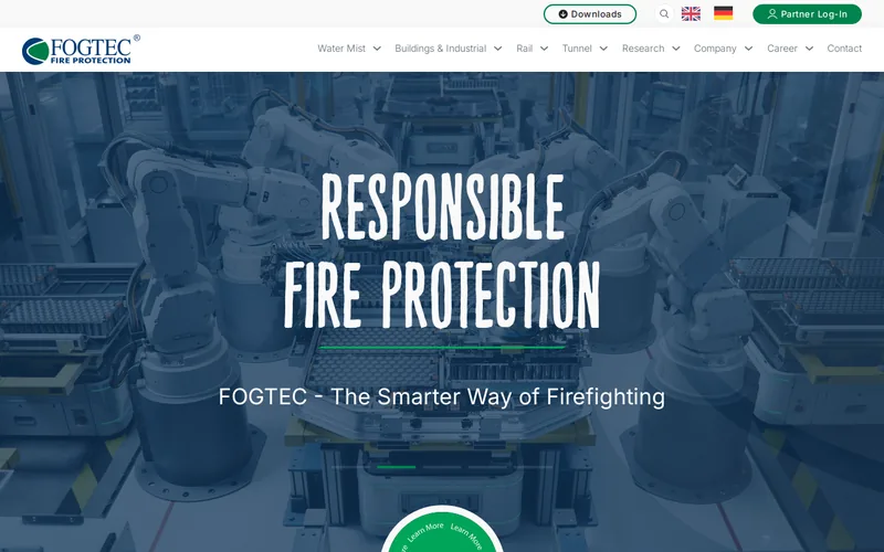 Website snapshot for FOGTEC