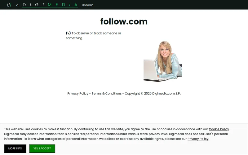 Website snapshot for Follow