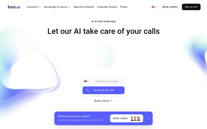 Website snapshot for fonio.ai