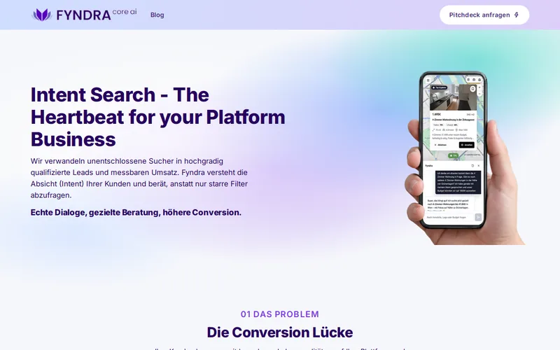 Website snapshot for Fyndra
