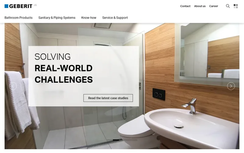 Website snapshot for Geberit