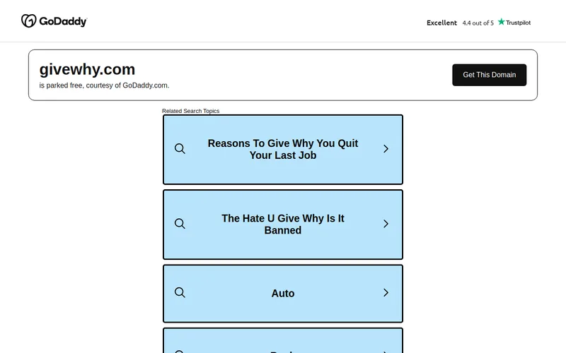 Website snapshot for Givewhy