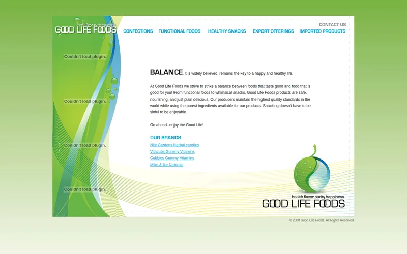 Website snapshot for GoodLife Foods