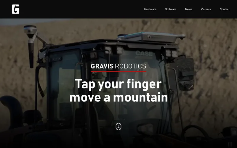 Website snapshot for Gravis Robotics
