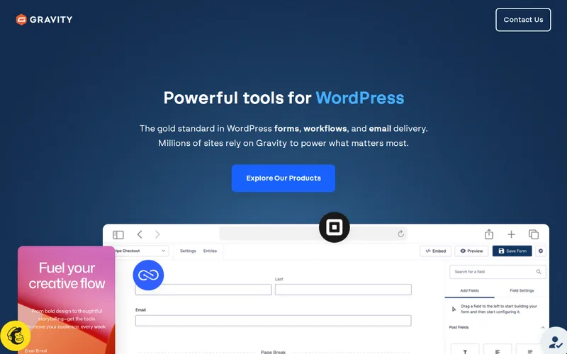 Website snapshot for Gravity