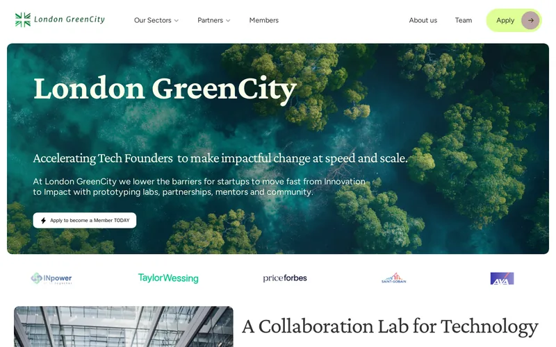Website snapshot for GreenCity