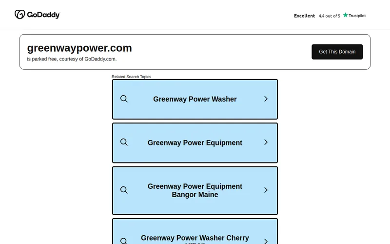 Website snapshot for Greenway Power