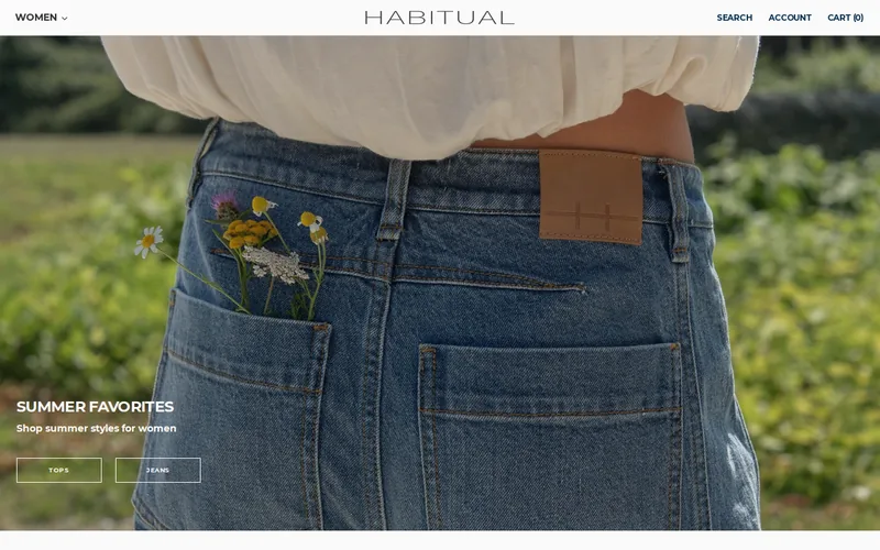 Website snapshot for Habitual