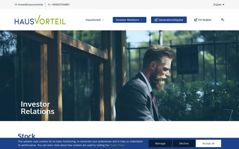 Website snapshot for HausVorteil AG