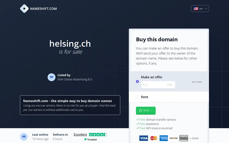 Website snapshot for Helsing