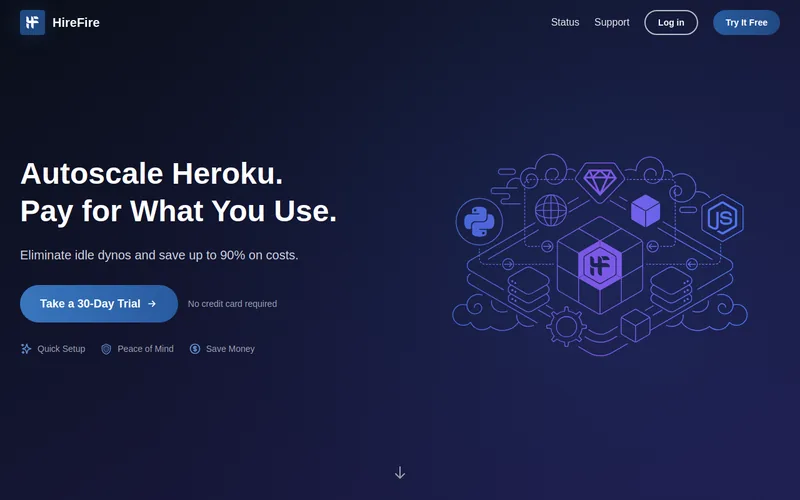 Website snapshot for Hirefire