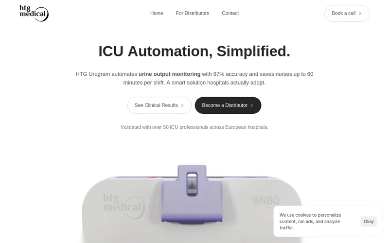 Website snapshot for HTG Medical