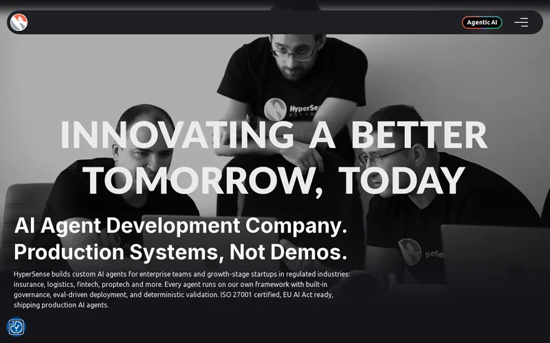 Website snapshot for Hypersense