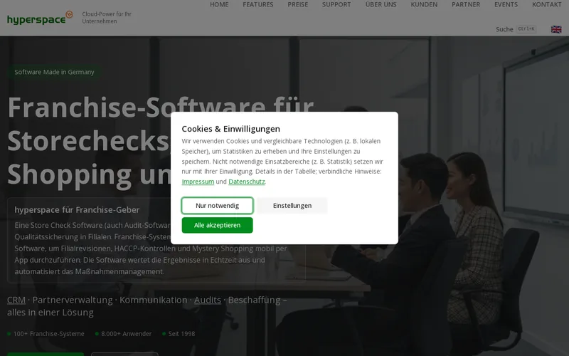 Website snapshot for Hyperspace
