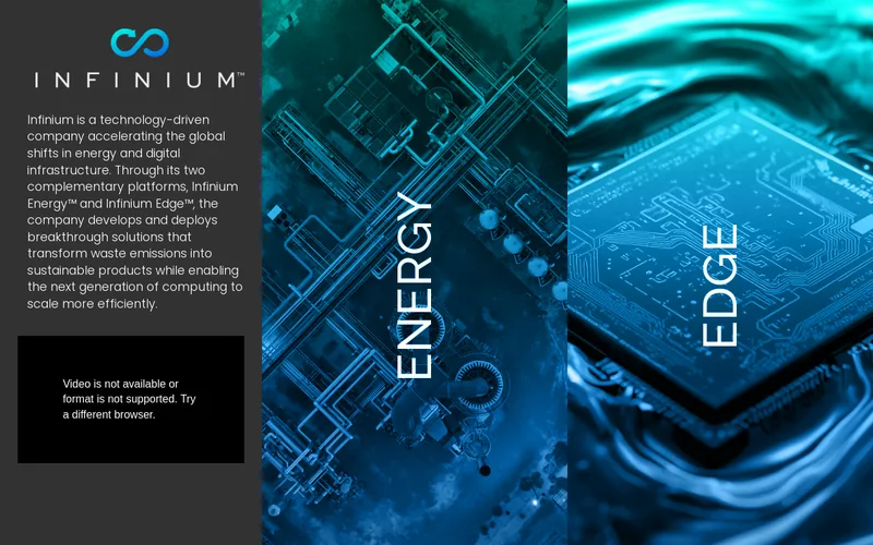 Website snapshot for Infinium