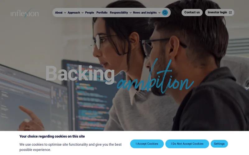 Website snapshot for Inflexion