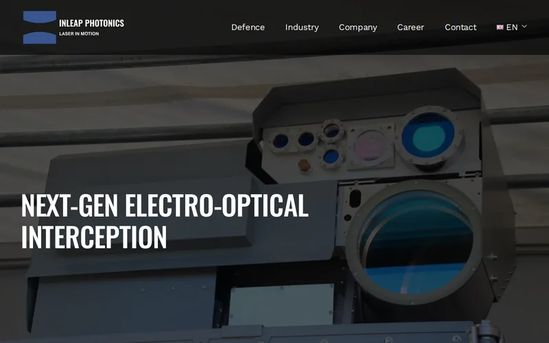 Website snapshot for INLEAP Photonics