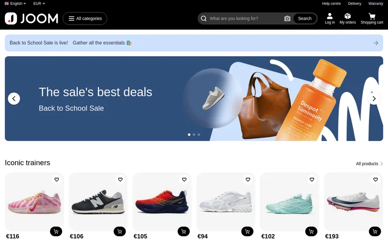 Website snapshot for Joom