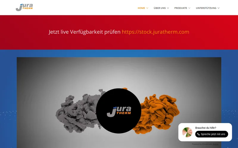 Website snapshot for Juratherm GmbH